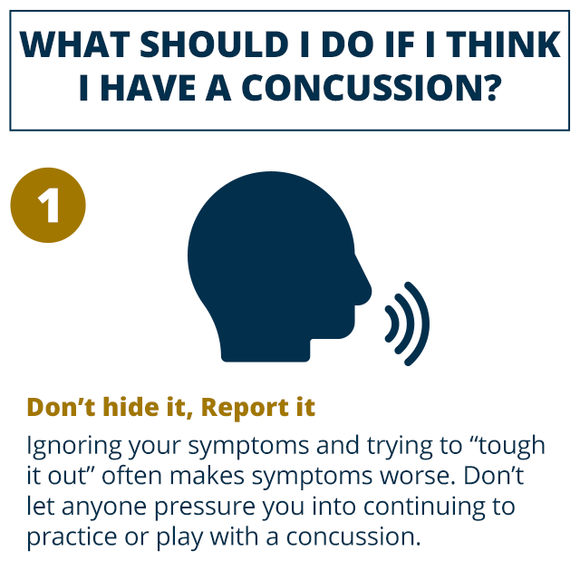 What to do when you get hit in the head