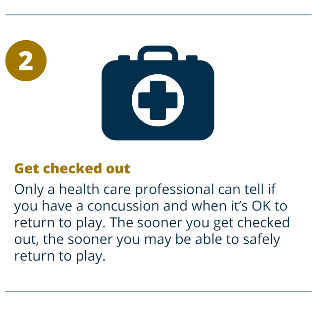 Request a medical check-up in case of an accident